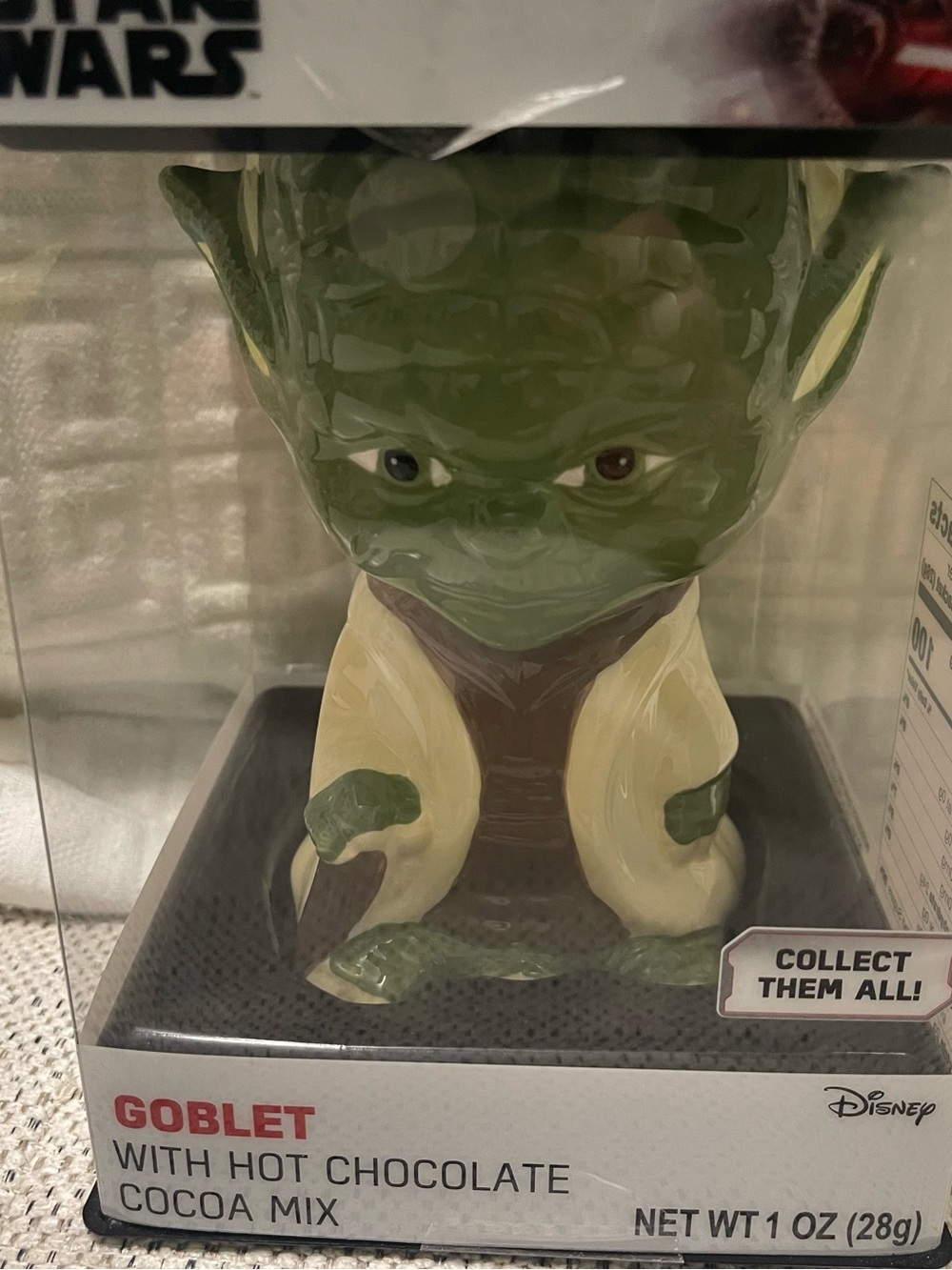 Star Wars Yoda Ceramic Goblet in Green and Cream